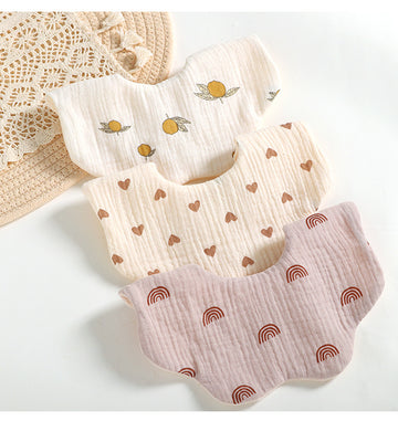 Baveta din bumbac organic pentru bebelusi – Animal Print, 0 luni+
